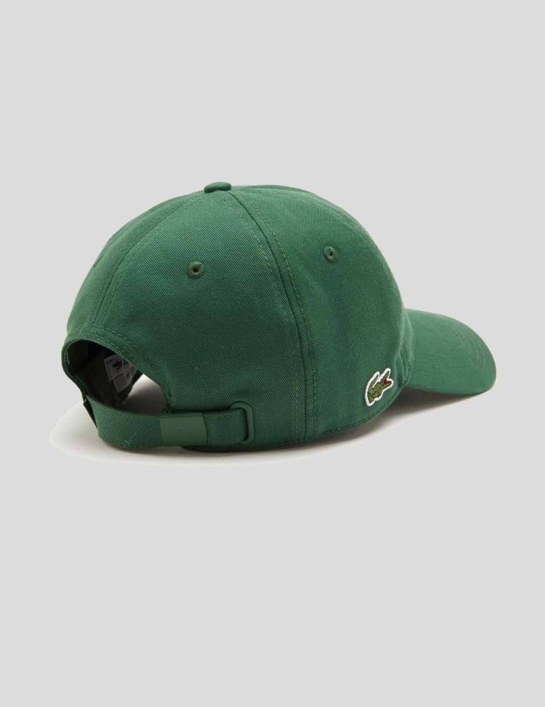 Gorra LACOSTE gorra algodão ecológico vert